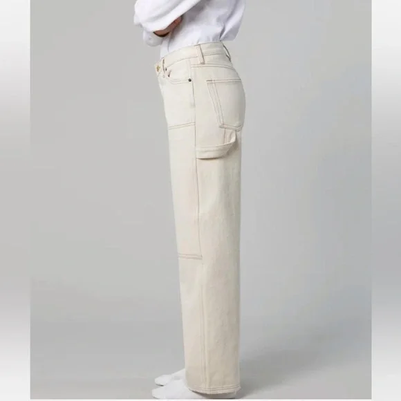 Women's Cream Jeans - Picture 3 of 6